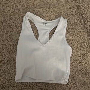 Alo Yoga White Tank Top
